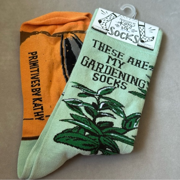 Women’s Socks Primitives By Kathy These Are My Gardening Socks One Size New - Picture 1 of 6